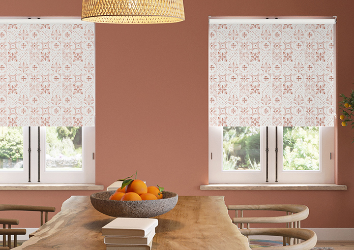 Moroccan Tiles, Terracotta - Twist&Fit Roller Blind - Image 3